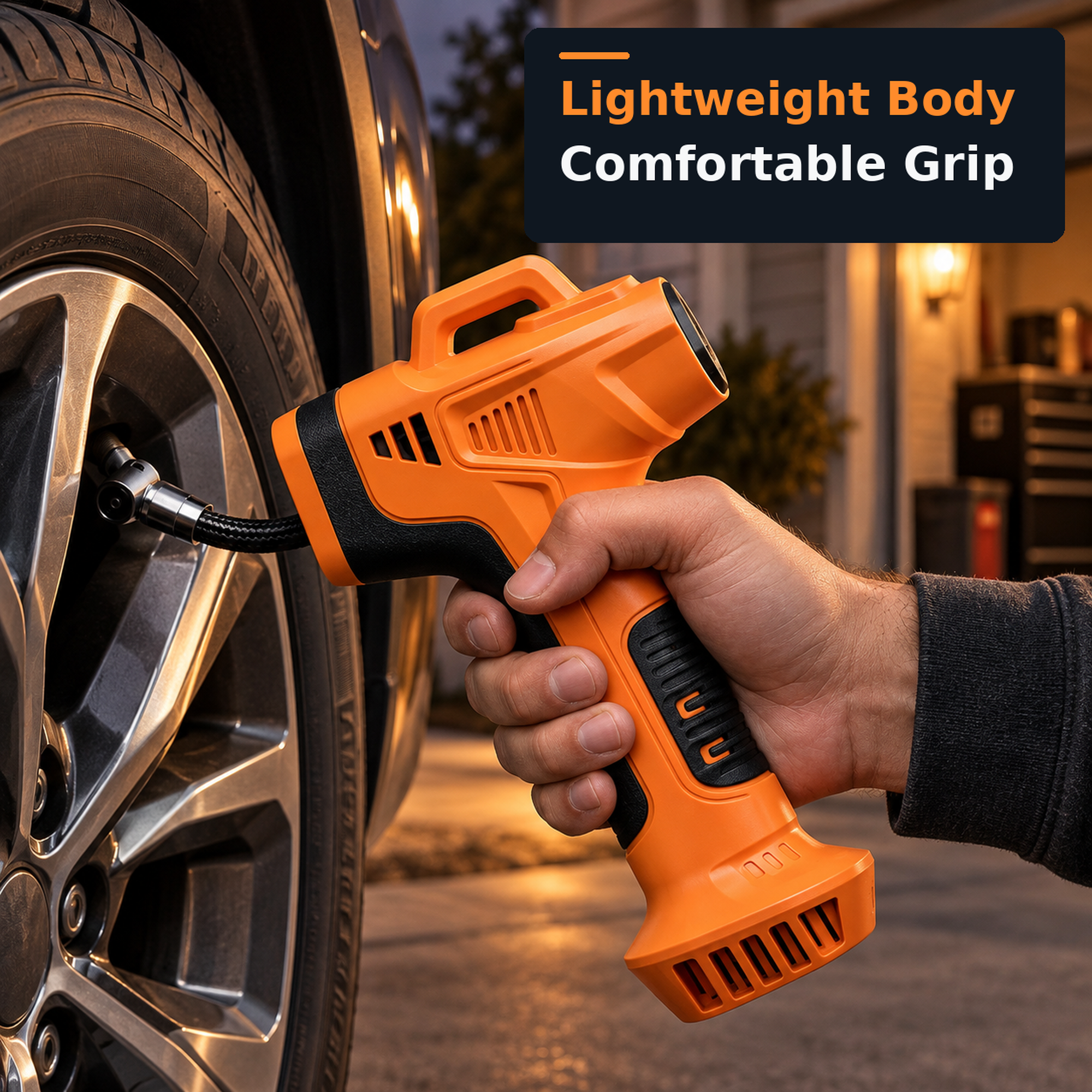 Absoke Cordless Tire Inflator, 150 PSI Air Pump photo 2