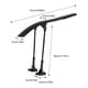 thumbnail image 3 of Mango plano de plástico para guardabarros de autopista para familiar | Kit de desmontaje para retirar barro a prueba de lluvia 700C | Diseño aerodinámico de ángulo ajustable | Incluye 1, 3 of 8