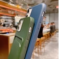 thumbnail image 6 of Wallet Phone Case Compatible with iPhone X/Xs, Card Slot Design, Simple Color Purse Protective Business Case Hard Back Covers (Blue, iPhone X/Xs), 6 of 14