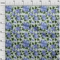 thumbnail image 3 of oneOone Cotton Poplin Medium Blue Fabric Floral Dress Material Fabric Print Fabric By The Yard 42 Inch Wide, 3 of 4