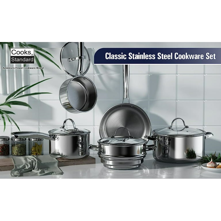 Cooks Standard 10-Inch Durable Heavy Duty Professional Aluminum