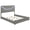 Gray, variant on Ives Queen Panel Bed LED Headboard Grey High Gloss