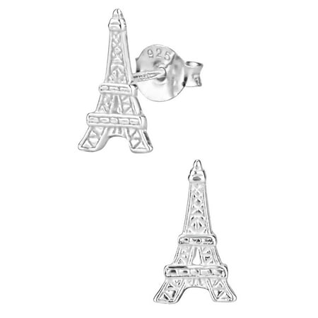 Hypoallergenic Sterling Silver Eiffel Tower Stud Earrings For Kids Hypoallergenic Sterling Silver Eiffel Tower Stud Earrings For Kids Nickel Free