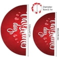 thumbnail image 3 of Coolnut Valentine's&nbsp;Day Love Heart&nbsp;Tree&nbsp;Skirt Double&nbsp;Layers Xmas Tree Skirts, Valentine's&nbsp;Day Holiday Party Indoor Outdoor Home Office Ornaments, 48 Inch, 3 of 6