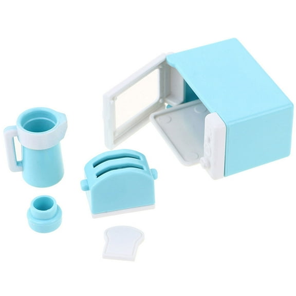 ZENTREE Doll House Bread Maker Mini Figure Kitchen Household Accs Girl Party Favor Set