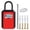Red, variant on 4 Digit Key Lock Box - Outdoor Portable Combination Key Safe, Resettable Password Weatherproof Key Storage for Home House Keys, Wall Mount