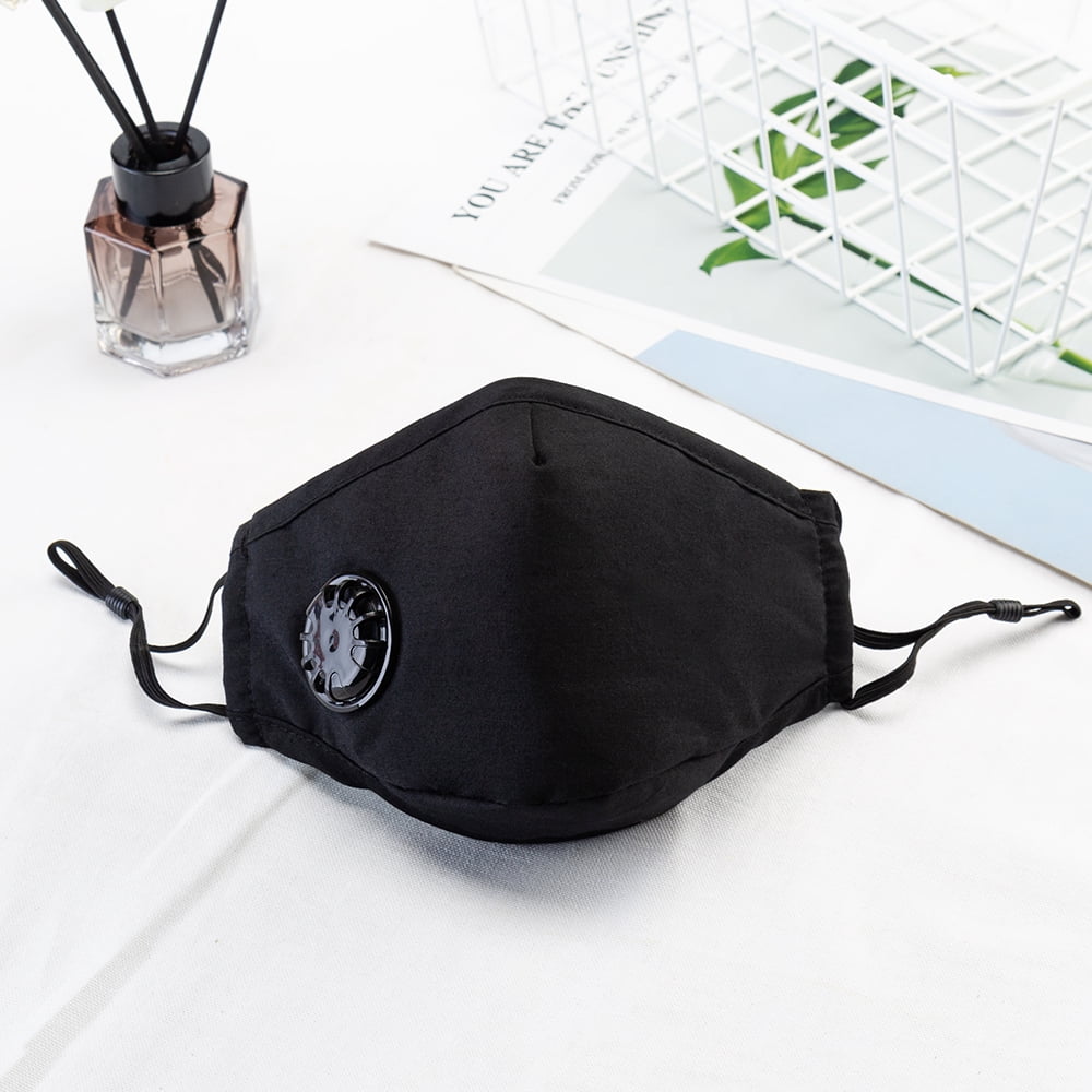 1PCS Face Mask + 2PCS PM2.5 filters Washable Reusable Anti-fog PM2.5