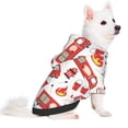 thumbnail image 2 of Xecao Fire Truck Pattern Sweatshirts Winter Pet Dog Hoodie Puppy Coat Dog Sweaters Dog Clothes with Hat Dog Clothes Costume Outfit,Small Pets Wear-Small, 2 of 7