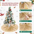 thumbnail image 3 of Falda De Árbol De Lentejuelas Para Fiesta Navideña, 3 of 6