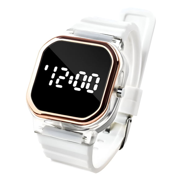 DESIGNICE Large Face LED Digital Watch Date Time 3Bar Waterproof Wristwatch Men Women Sports Watches