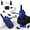 blue, variant on Rechargeable Long Range Walkie Talkies for Adults, FCC ID:2ACVFK-10B, 2-Way Radio with Earpiece for Hiking Camping Work (2 Pack, Black)