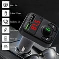 thumbnail image 5 of Bluetooth FM Transmitter for Car Latest Auto Connect, Wireless Radio Car Receiver Adapter Bluetooth Kit with Hands-Free Calling, USB Charger 5V/3.1A a, 5 of 5