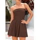 thumbnail image 3 of Rompers KIRUNDO Summer para mujer, casual, sin tirantes, marrón, 3 of 9