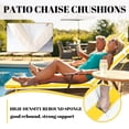 thumbnail image 4 of SDJPOI Outdoor Chaise Lounge Cushions Set of 2, 72" x 21" x 3" Thick Patio Furniture Replacement Cushions, Waterproof Lounge Chair Cushion with Headrest & Ties for Pool Beach, 4 of 7