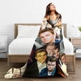 thumbnail image 5 of Blanket Leonardo DiCaprio Soft and Comfortable Wool Fleece Throw Blankets Gift for Home Decoration Sofa Office car Camping Yoga Travel Home Decoration Cozy Plush Beach, 5 of 5