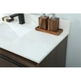 thumbnail image 4 of 40 inch single bathroom vanity in walnut with backsplash, 4 of 8