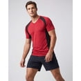 thumbnail image 3 of 5 Pack Men's Dry Fit V Neck Workout T Shirts Athletic Gym Fitness Tees, 3 of 8