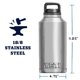 thumbnail image 4 of Botella YETI Rambler 1.9L de acero inoxidable con aislamiento al vacío, 4 of 7