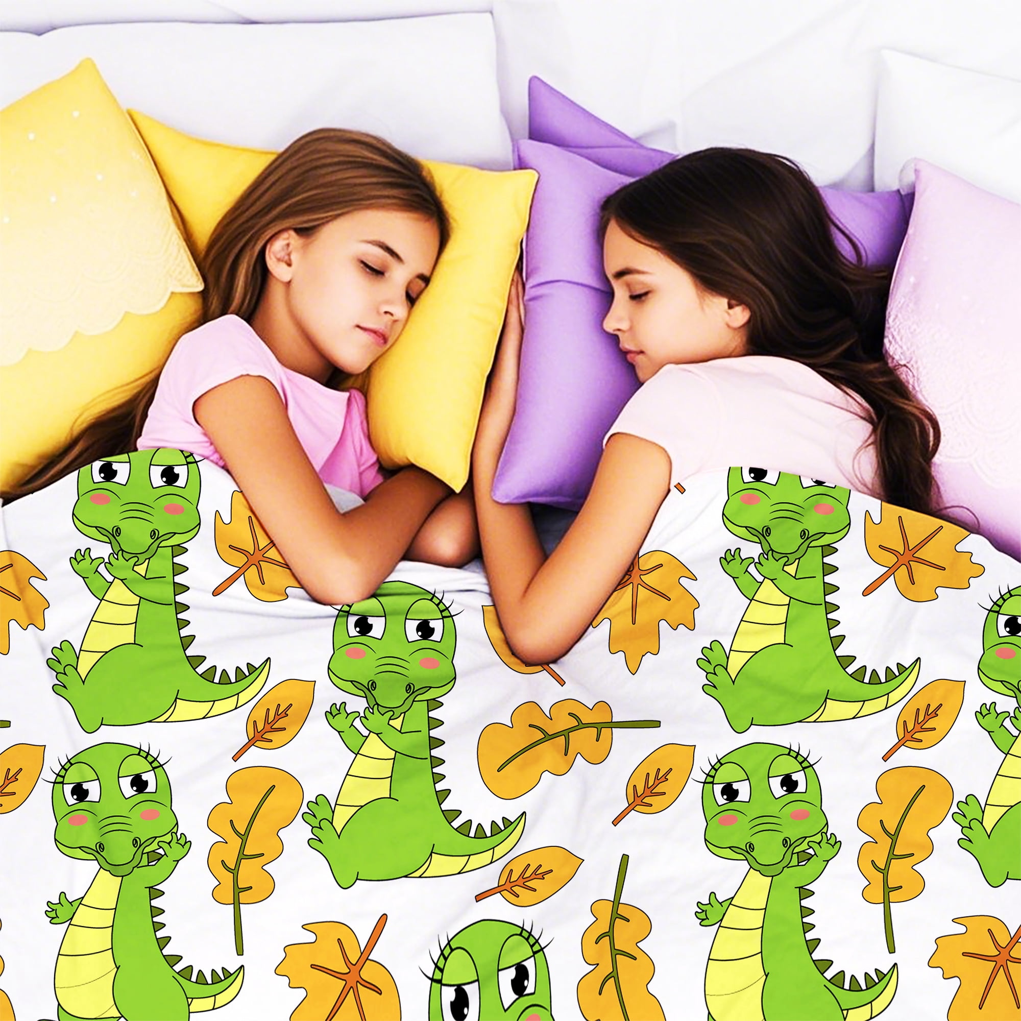 Flannel Fleece Twin Blanket, Soft Large Twin Blanket, Lightweight Cozy Plush Twin Blanket Fit Sofa Bed, 60"x80", Dinosaur