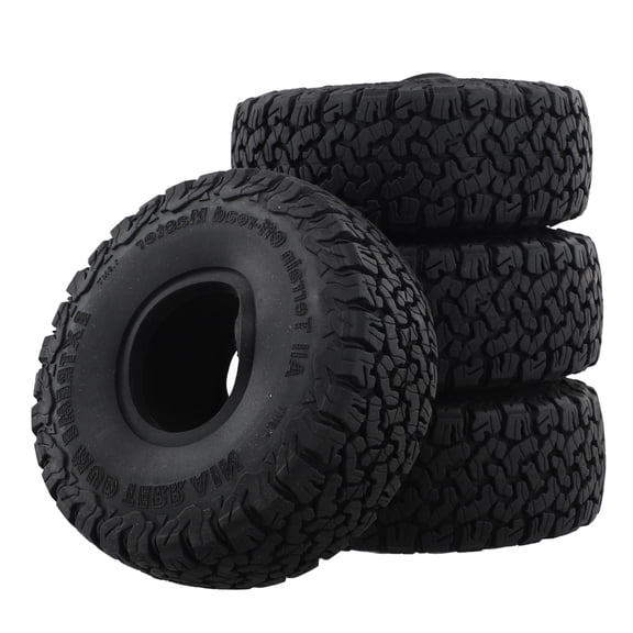 4Pcs 115x44MM Soft Rubber Tyre 1.9Inch Wheel Rock Terrain Tire for 1/10 RC Crawler Car -4 Axial SCX10 90046