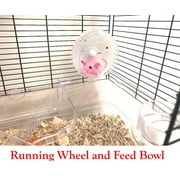 Large 3-Tiers Acrylic Clear Hamster Mansion Guinea Pig Habitat Mouse Home Gerbil House Cage Paw Safe Solid Platform Anti-Slip Step Ramp