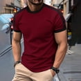 thumbnail image 2 of Taqqpue Mens Short Sleeve T-Shirts Crew Neck Loose Fit Workout Shirt Cotton Quick Stretch Drying Blouse Casual Gym Athletic Tee Shirts, 2 of 7