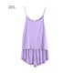 thumbnail image 1 of Conjunto de pijamas de 2 piezas para mujer, chaleco sexy, pantalones cortos, ropa de dormir, ropa de dormir, violeta claro, XXL AweSitey AP001253-29, 1 of 7