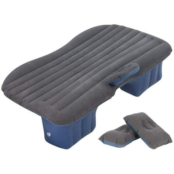 Inflatable Black Car Mattress Air Bed for Back Seat with Pillows, Fits Sedan, SUV, CUV and Minivan