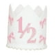 thumbnail image 2 of Adorno decorativo con forma de corona para fiesta de medio cumpleaños con temática de niñas Rosa, 2 of 9