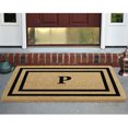thumbnail image 3 of Heavy Duty Coir Door Mat Thin Double Picture Frame, Monogram P - Black 30" x 48", 3 of 5