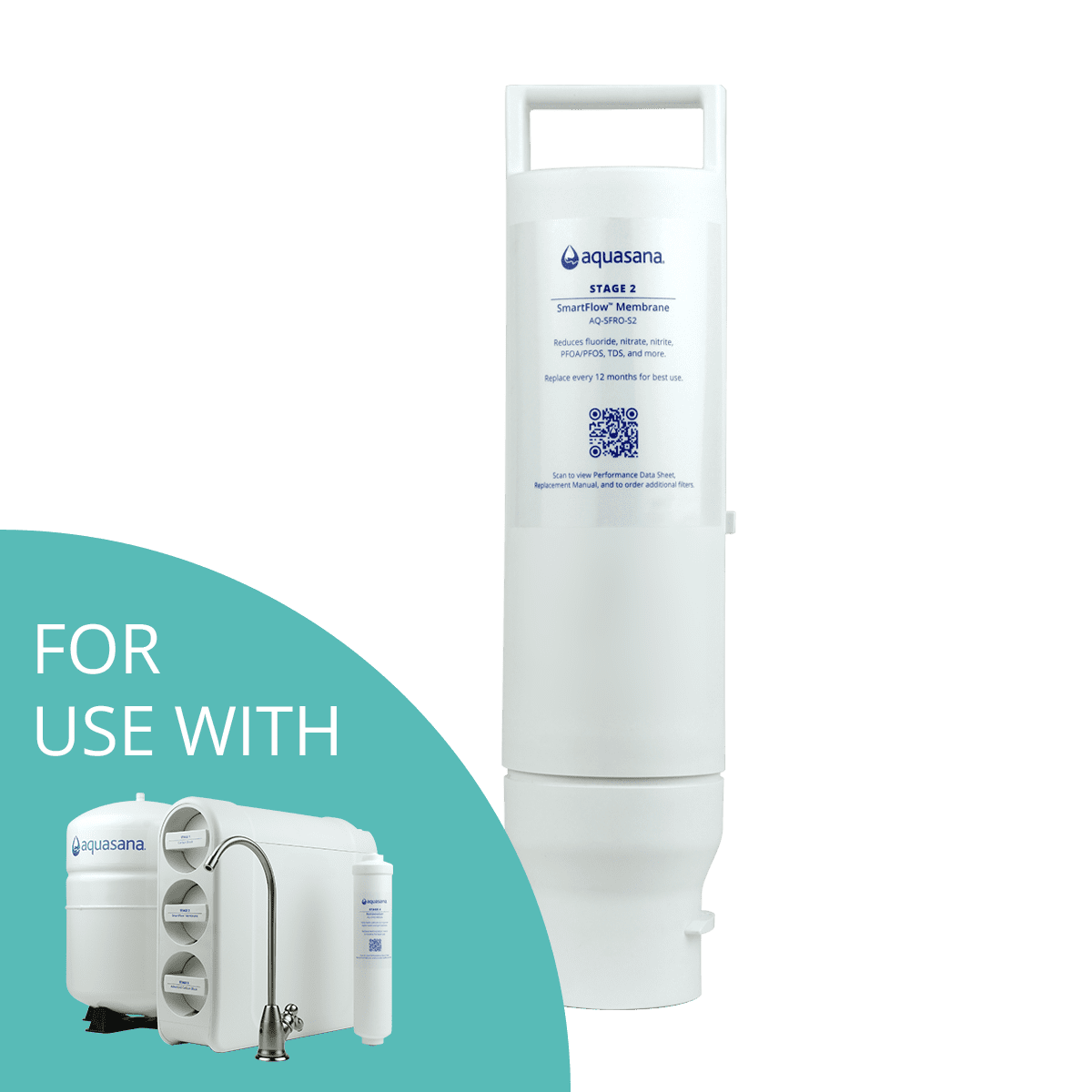 Aquasana SmartFlow™ Reverse Osmosis Stage 2 Membrane Replacement - AQ-SFRO-S2