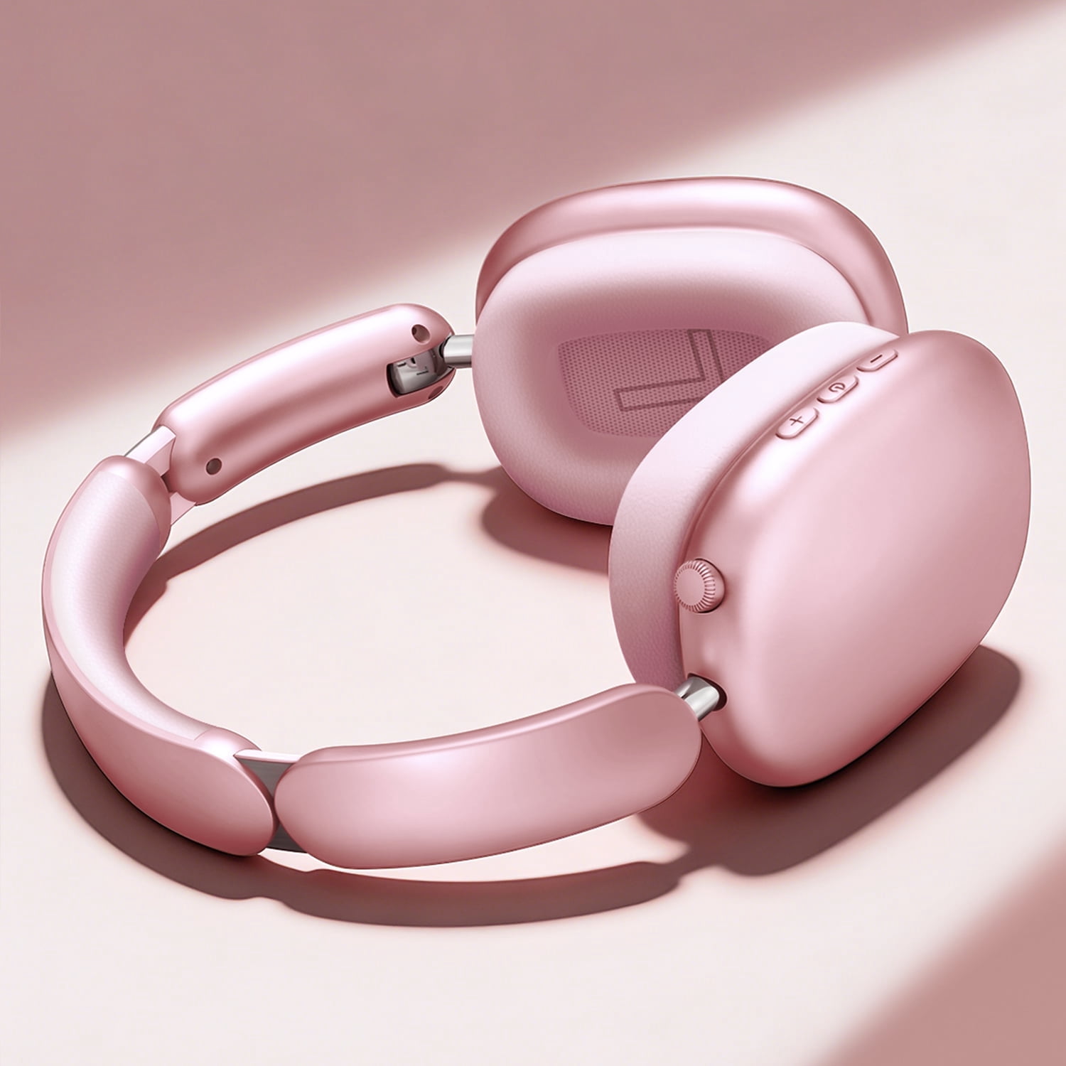 Mahipey Y02 Active Noise Cancelling Headphones,Bluetooth 5.4 Wireless Over Ear Headphones,60H Playtime,5 EQ Music Modes,Hi-Res Audio,Deep Bass,Foldable Lightweight for Travel Home Office,Pink