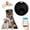 Black, variant on Pet GPS Tracker for Dogs & Cats, Waterproof Mini Pet Location Finder, Anti‑Lost Real‑Time Location Tag for Pet Collar, White & Black Color Options