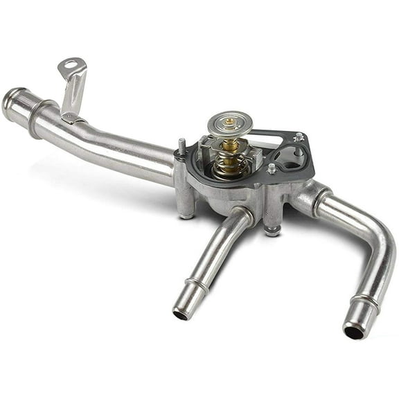 A-Premium Engine Coolant Thermostat Housing with Water Inlet and Gasket Compatible with Chevy Traverse Buick Enclave 2009-2017 GMC Acadia 2007-2016 Outlook 2007-2010 3.6L
