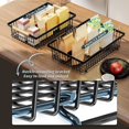 thumbnail image 2 of Cesta para Frutas y Verduras, Cesta de Almacenamiento con Gancho y Asa de Madera, Apilable y Extraíble., 2 of 5