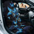 thumbnail image 2 of Garronmavis Blue Butterfly Car Seat Towel Cover Stain Resistant Sweat 1 PC Breathable Easy Installation with Storage Bag Universal Fit for Cars SUV Trucks Sedan Van Auto Interior Accessory, 2 of 9