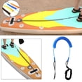 thumbnail image 3 of Tabla de surf Surfing Tobillo Correa Cuerda enrollada elástica StandUP Azul shamjiam Correa de tobillo de surf, 3 of 9