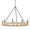 thumbnail image 1 of Golden Lighting Yates 9 Light Chandelier in Burnished Chestnut, 1 of 5