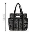 thumbnail image 6 of QEMAUUA Women's Americana Cut Out Tote Bag,Red Bandana Print Shoulder Tote Bag with Multiple Pockets,Large Capacity Casual Handbag for Daily Use, 6 of 6