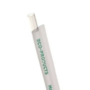 Eco-Products EP-ST770 Compostable Straws, 7 3/4", Corn Plastic, Clear, 9600/Carton