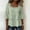 Light green, variant on 3/4 Sleeve Tops for Women Womens Shirts Dressy Casual Ladies Boho Summer Tops Business Casual Outfits Work Tees Hollow Out Crochet Lace Trim Peasant Tops for Women Green L