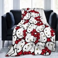 thumbnail image 6 of Hello Kitty Blanket, Super Soft Throw Blanket, Cozy Flannel Blankets For Boys Girls, Warm Blankets For Couch Sofa Bed, 80"X60", 6 of 9