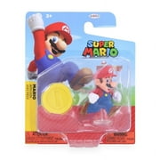 Jakks Pacific JKP-40530-C Super Mario World of Nintendo 2.5 Inch Figure | Mario with Coin