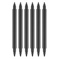 thumbnail image 6 of YROHGKPN 6Pcs Black Fabric Marker for Clothes, Double Tip Fabric Paint Pen for Shirt Hat, 6 of 8
