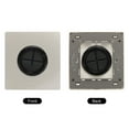 thumbnail image 3 of Grommet Wall Plate PC Wall Panel with 1.5" Rubber Cable Through Gold Tone 2 Pcs, 3 of 4