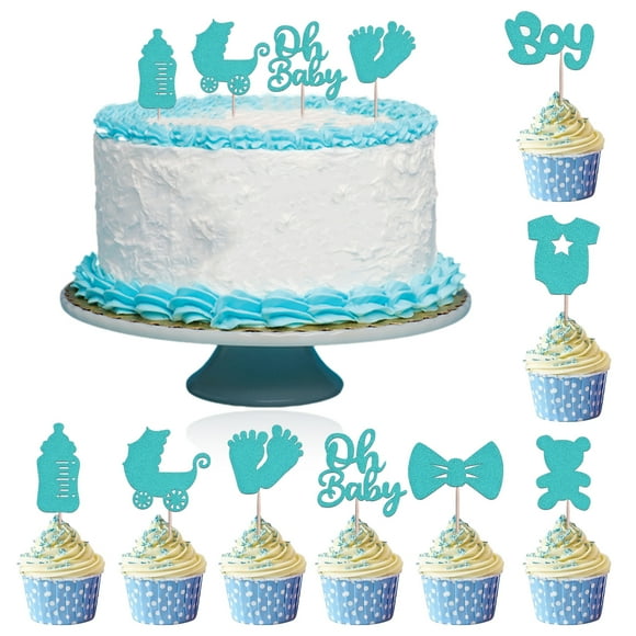 Gender Reveal Cake Decoration Plugin Baby Birthday Party Sign