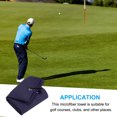thumbnail image 5 of Toallas de golf Uxcell 20"x16" Tri Fold con patrón de waffle, fibra suave con clip en D color azul marino, 5 of 5
