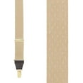 thumbnail image 2 of Suspender Store Mens Jacquard Petite Diamonds Clip Suspenders Tan 48" for 5'9" to 6'2" tall, 2 of 4
