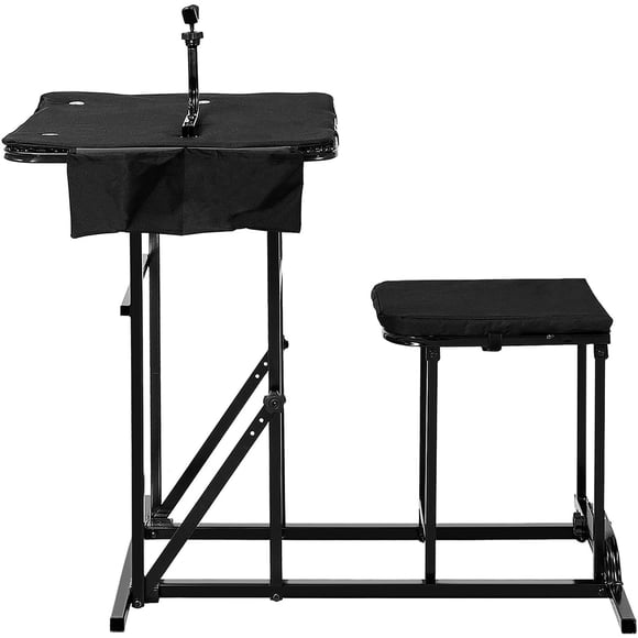 Costway Table de Tir Pliable avec Hauteur Réglable, Repose-Canon de Chasse pour Champ de Tir Extérieur