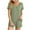 Green, variant on Summer Plus Size Two Piece Sets for Women Fashion V Neck Shorts Sleeve Two-piece Comfortable Home Pajamas Set Sports Set